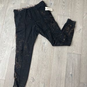 Cotton Citizen Rare Bleached Men's Black and Brown Jogger Pants